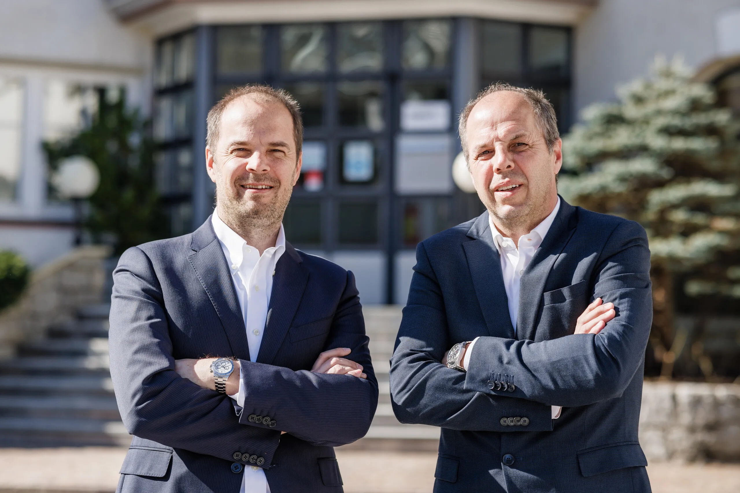 Thomas und Christoph Ausserhofer von Unionbau